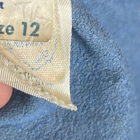 Vintage Ernst‎ Strauss Saks Ultrasuede Blazer Blue - Picture 6 of 8